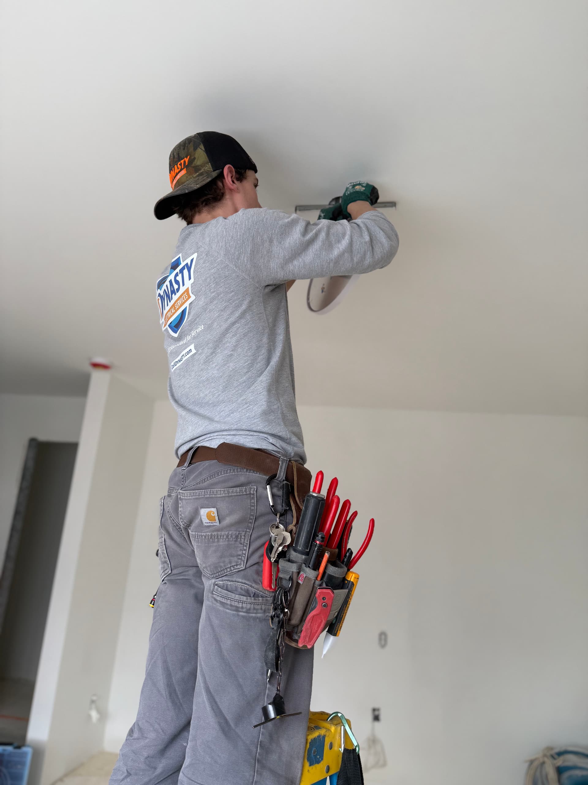 Apartment Remodel Electrical Work in Full Swing at 1110 image