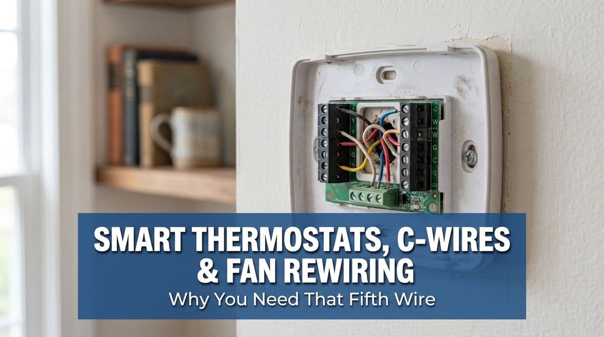Smart Thermostats, C-Wires & Fan Rewiring image