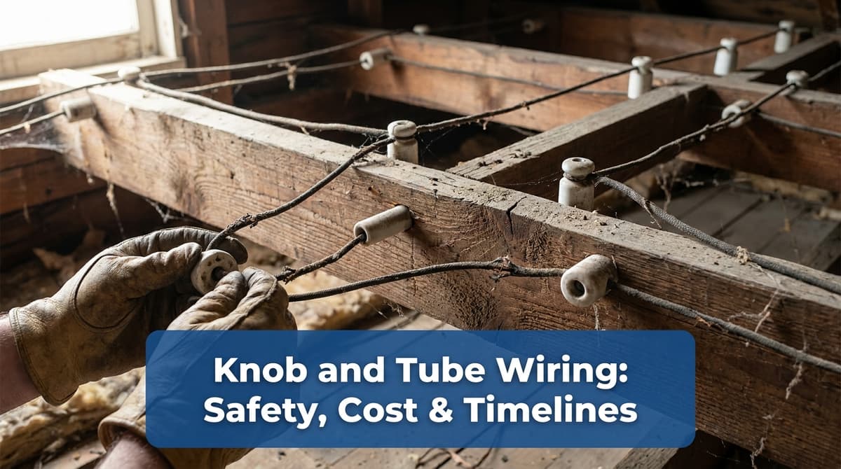 Knob and Tube Wiring: Safety, Cost & Timelines image