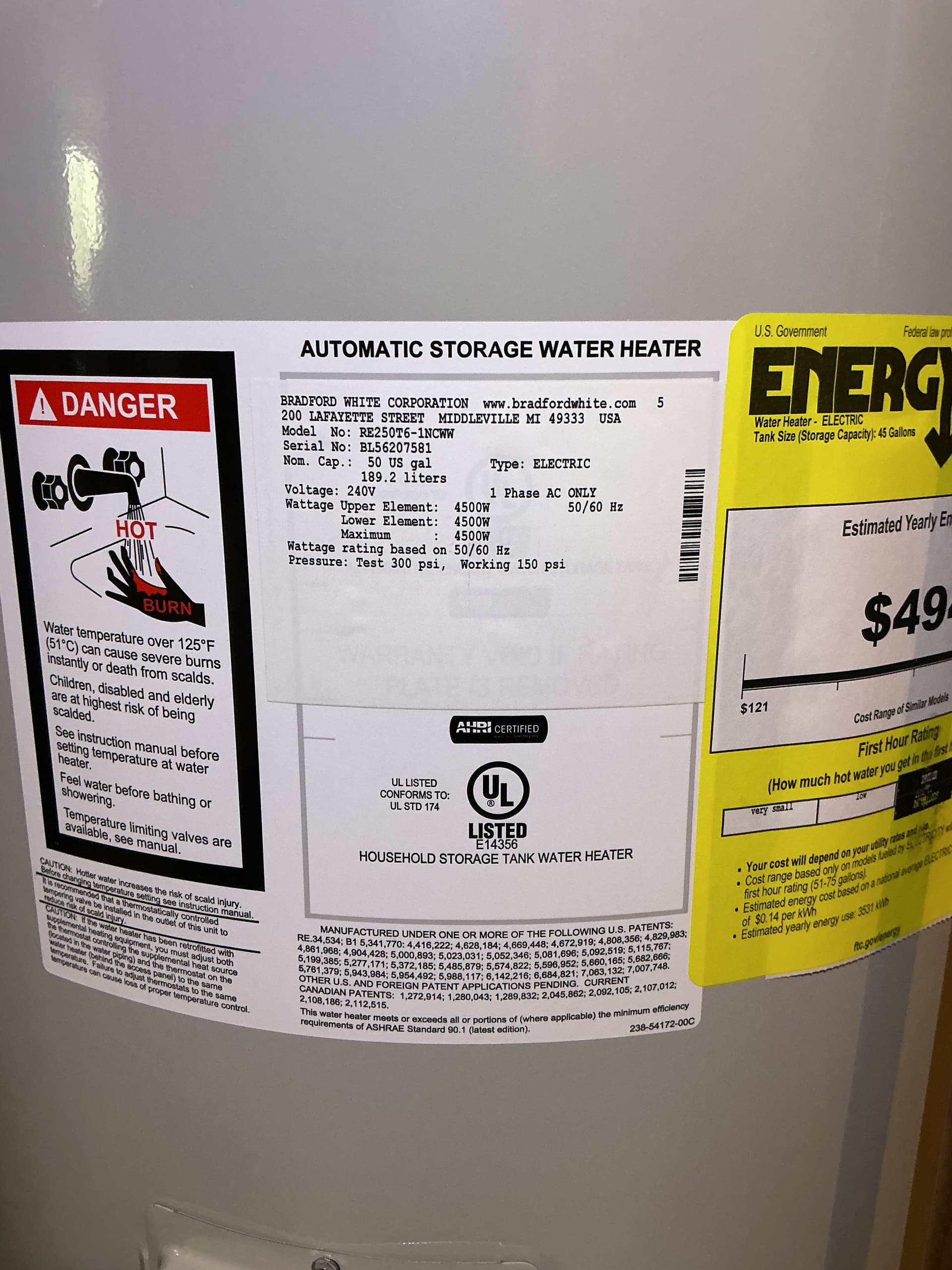 Gallery photos for Electric Water Heater Wired Right in Apple Valley: Image #1