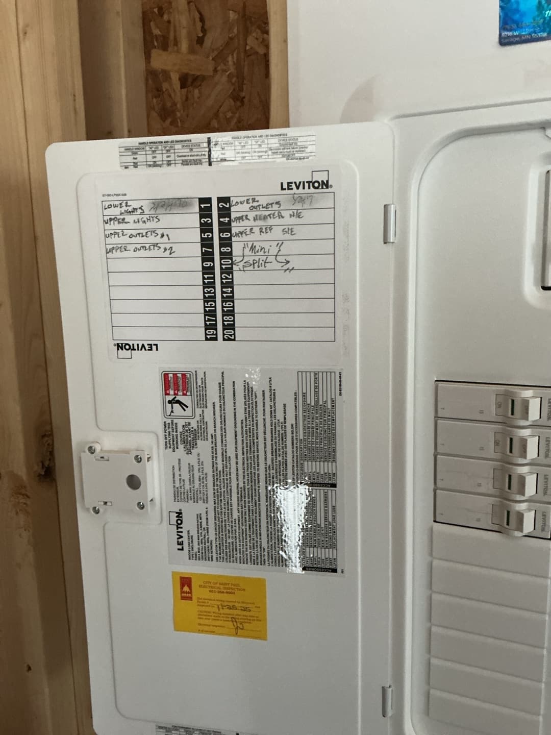 Gallery photos for Fujitsu Airstage Mini Split Dedicated Circuit Install in Saint Paul: Image #3