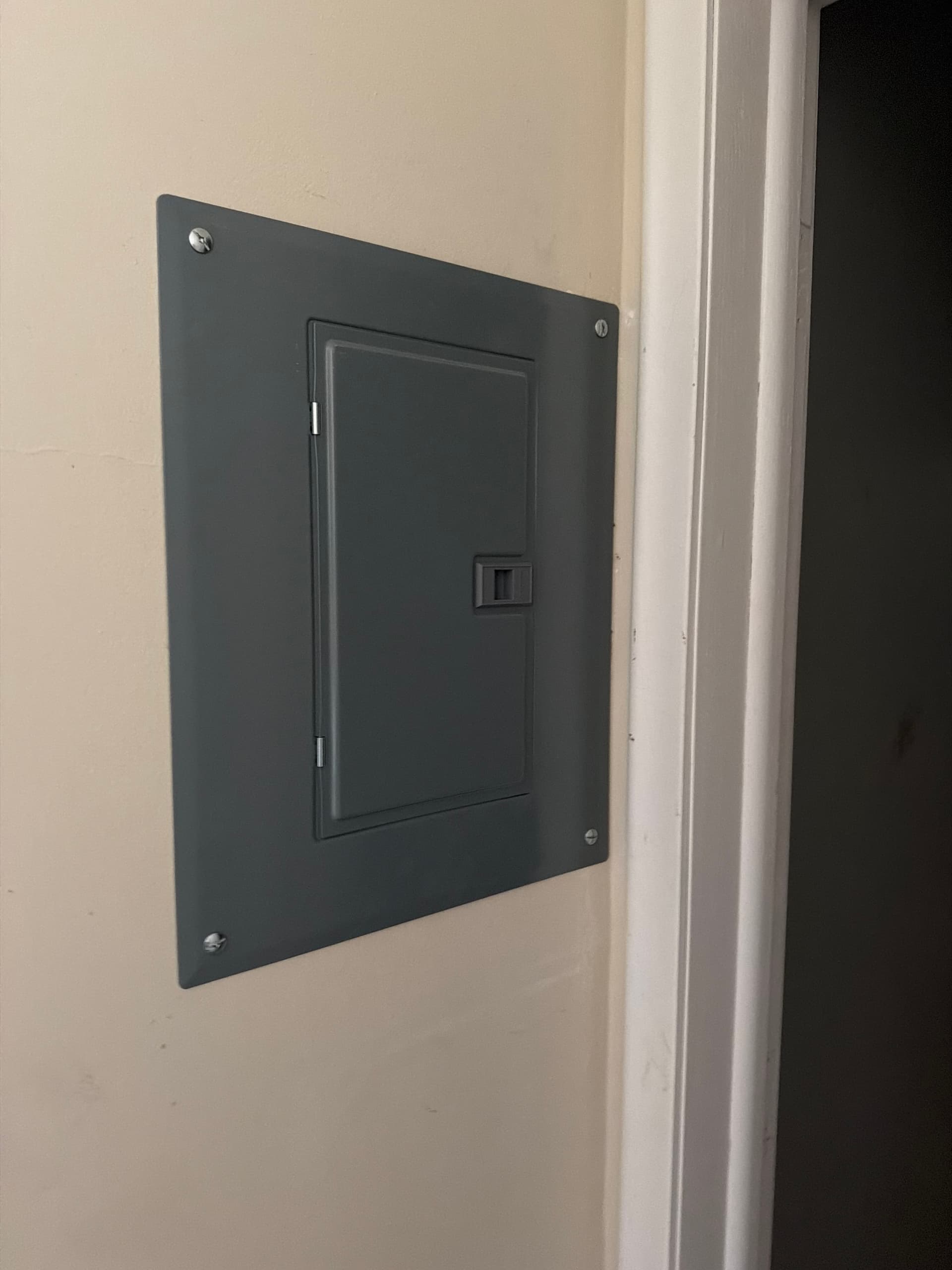 Apartment Fuse Panel Swapped Out for a Square D Homeline Breaker Panel image