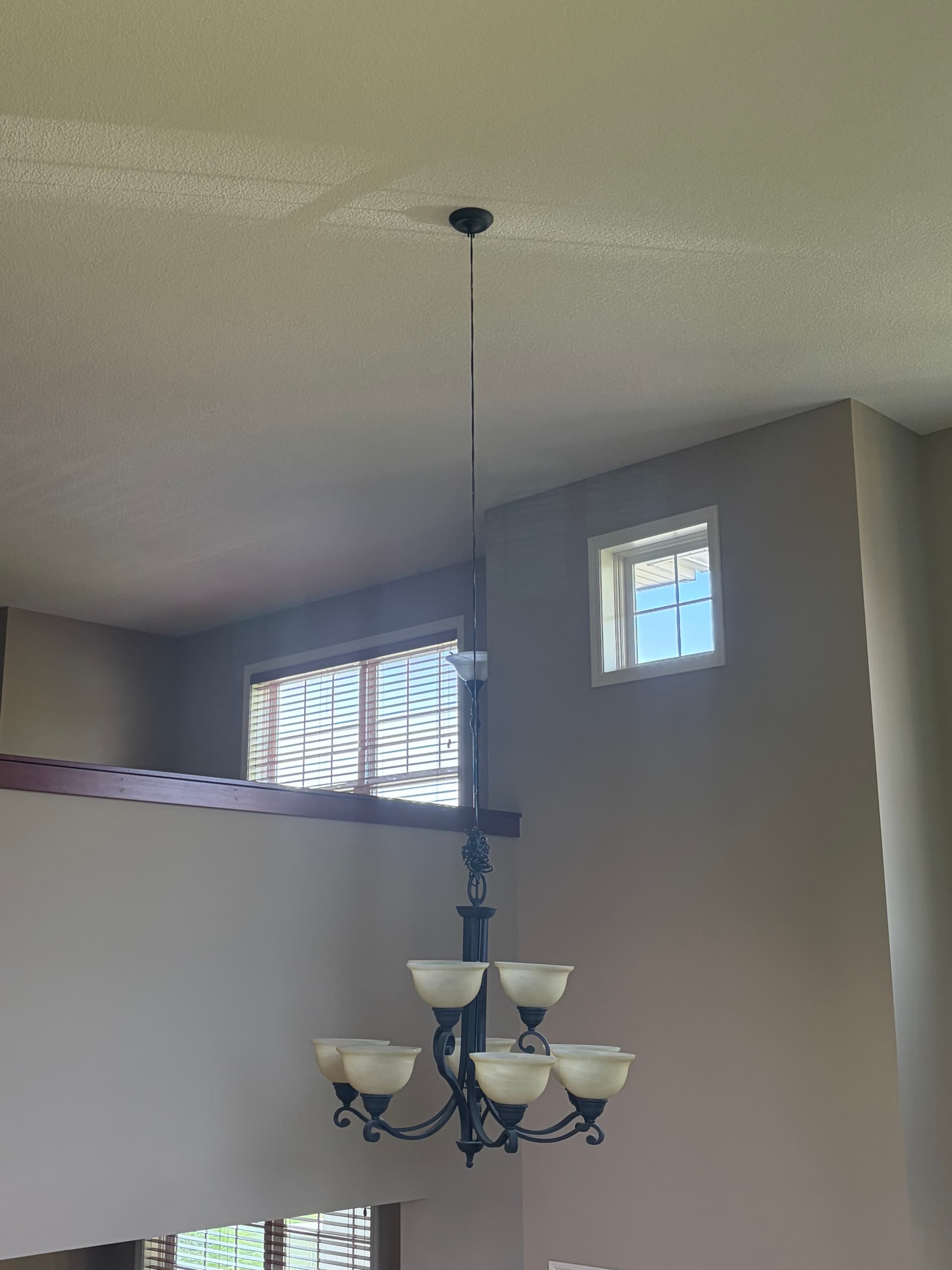 Gallery photos for Same-Day Chandelier Replacement on a 20-Foot Ceiling in Maple Grove: Image #1