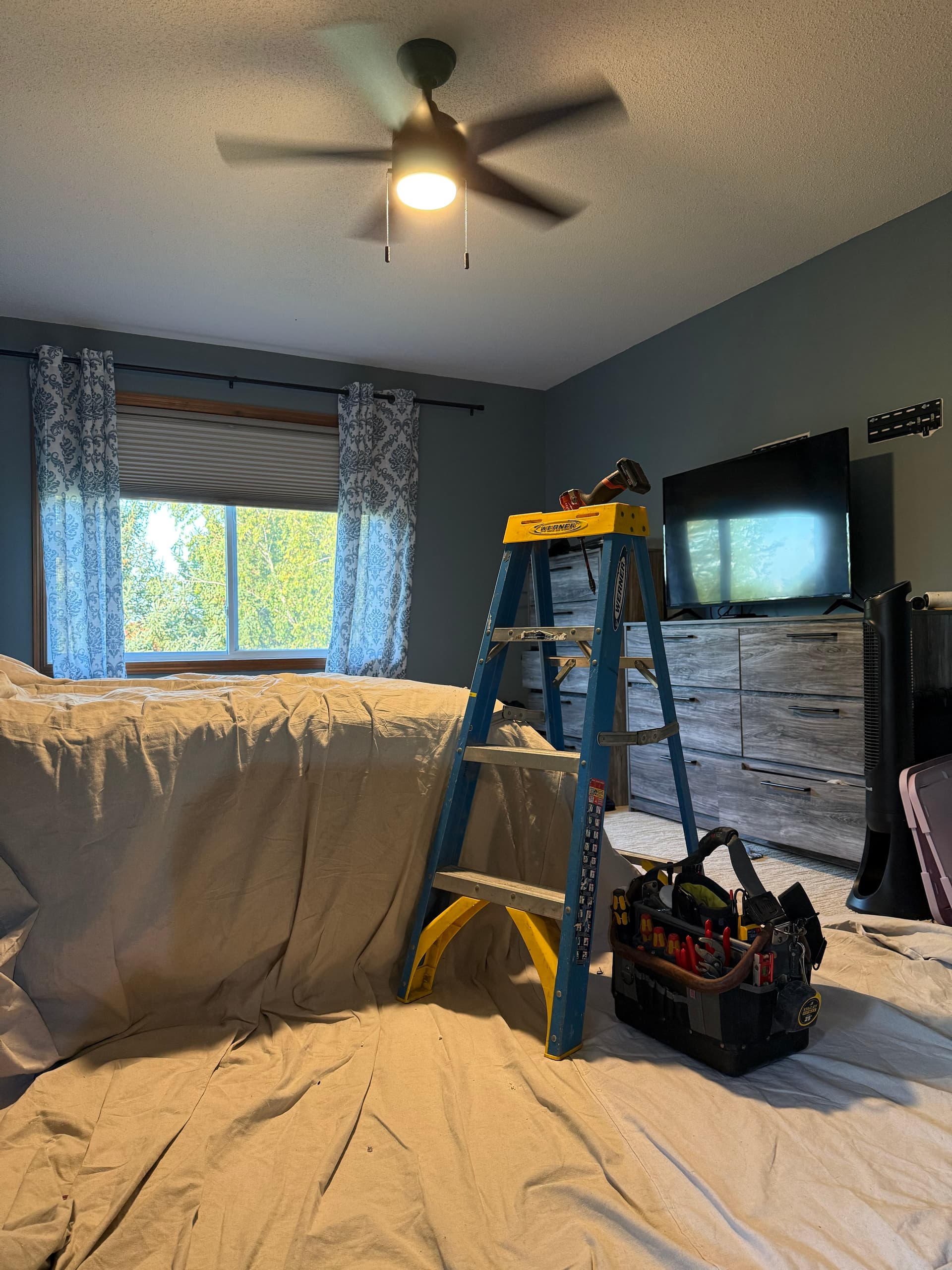 Bedroom Ceiling Fan Installation in Savage MN image
