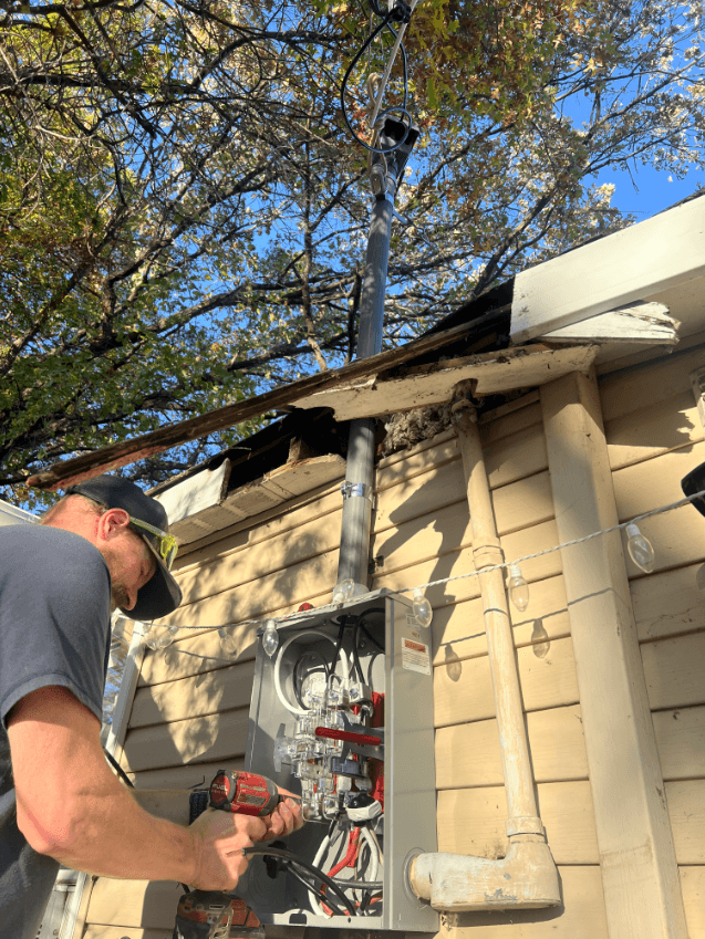 Gallery photos for Storm Tore the Service Mast Right Off This Zimmerman MN Home: Image #2